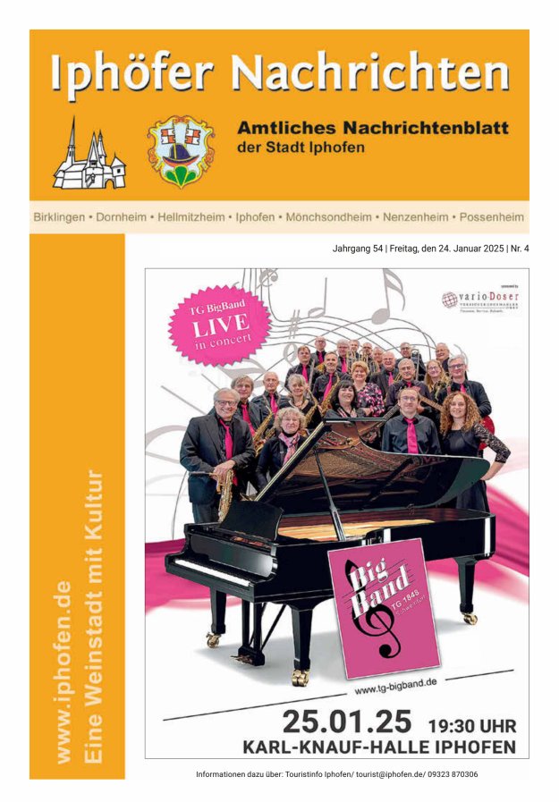 Iphöfer Nachrichten Titelblatt 04/2025