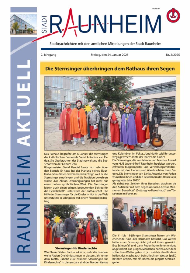 Raunheim aktuell Titelblatt 02/2025