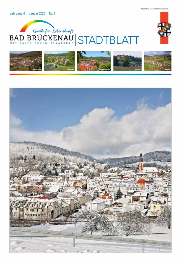 Stadtblatt Bad Brückenau Titelblatt 01/2025