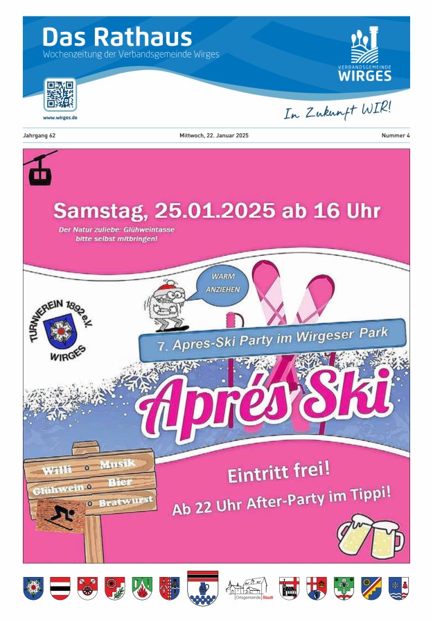 Das Rathaus - Informationen für die Bürger in der VG Wirges Titelblatt 04/2025