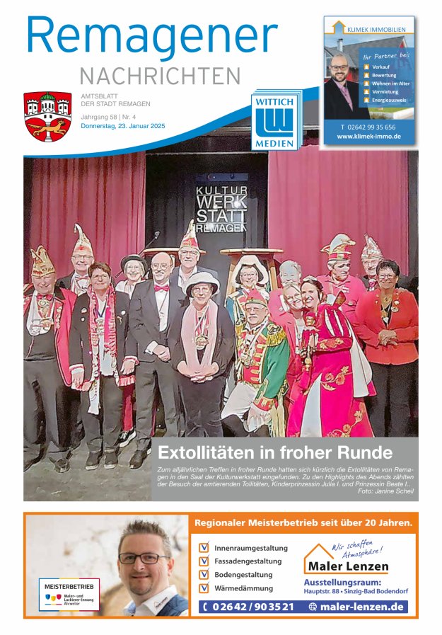 Remagener Nachrichten Titelblatt 04/2025