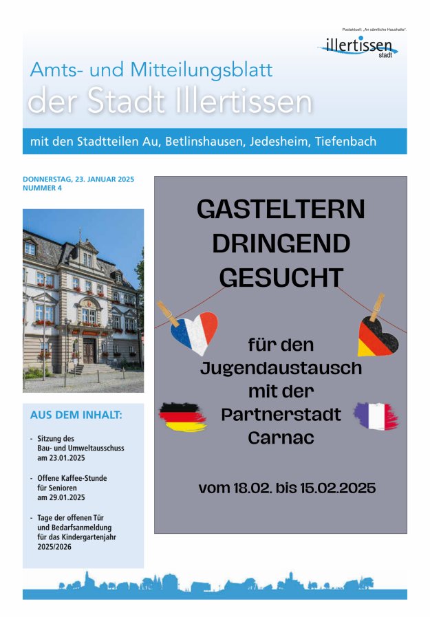 Amts- und Mitteilungsblatt Stadt Illertissen Titelblatt 04/2025
