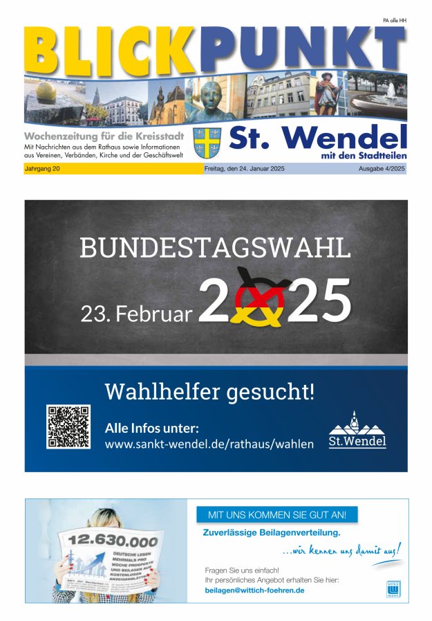 Blickpunkt St Wendel Titelblatt 04/2025