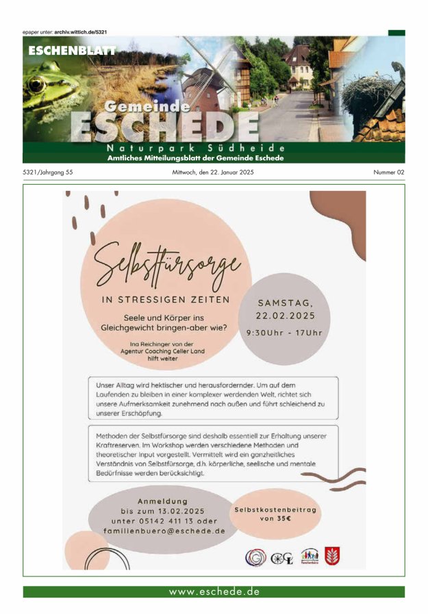 Eschenblatt Titelblatt 02/2025