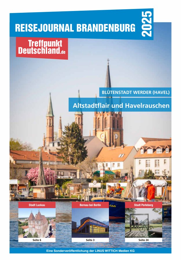 Reisejournal Brandenburg Titelblatt 01/2025