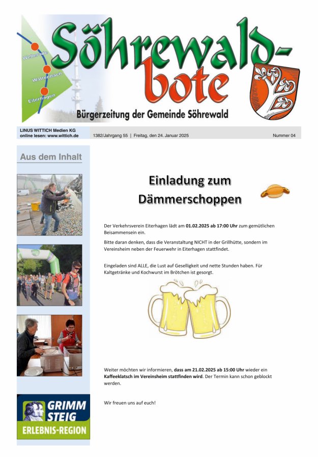 Söhrewaldbote Titelblatt 04/2025