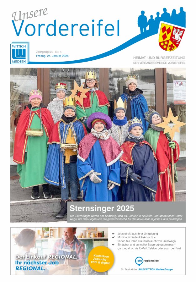 Mitteilungsblatt Vordereifel - Heimat- u Bürgerzeitung der VG Vordereifel Titelblatt 04/2025