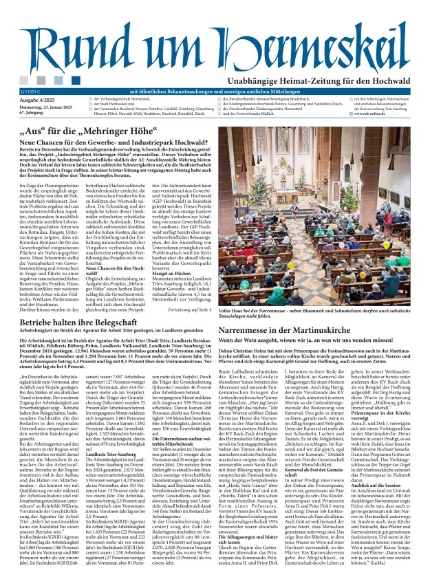 Rund um Hermeskeil Titelblatt 04/2025