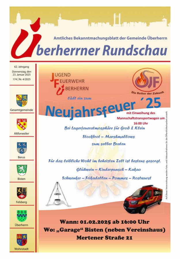 Überherrner Rundschau Titelblatt 04/2025