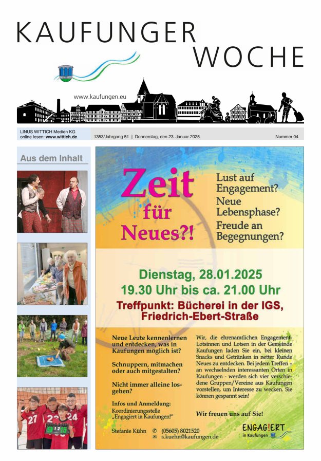 Kaufunger Woche Titelblatt 04/2025