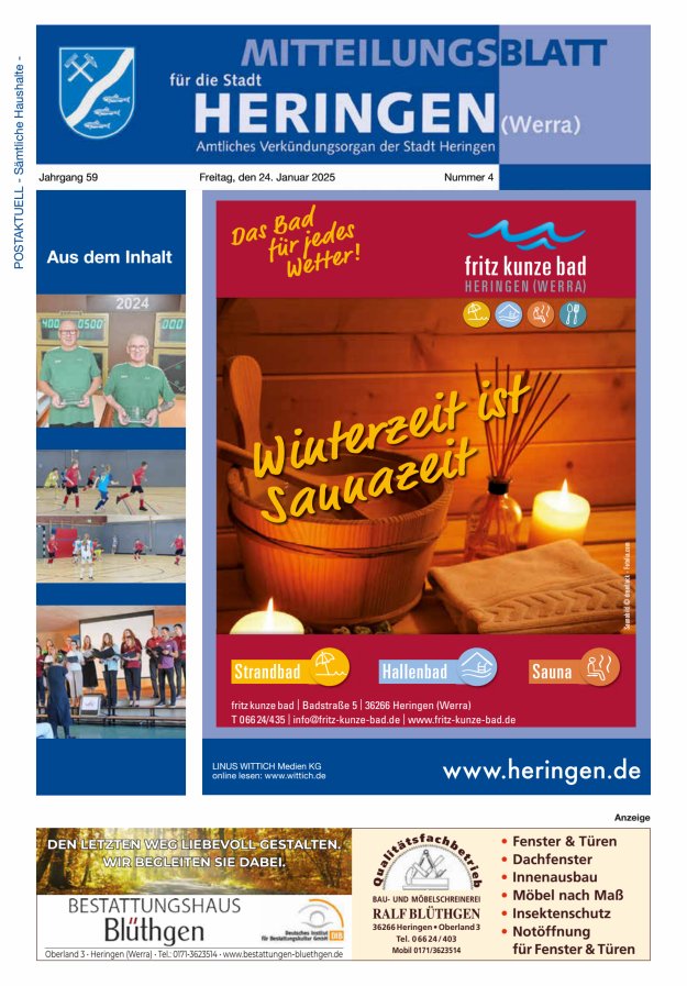 Mitteilungsblatt Heringen Titelblatt 04/2025