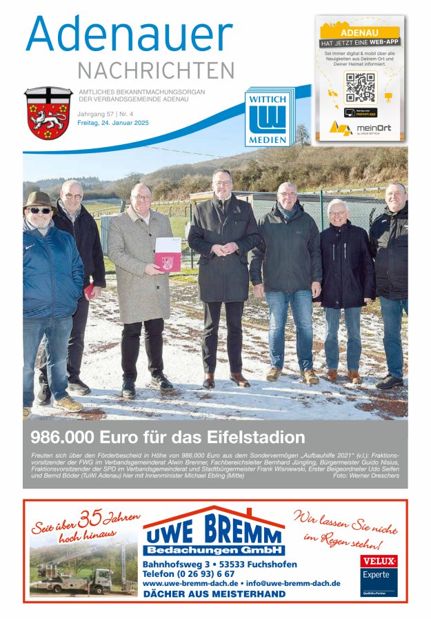 Adenauer Nachrichten Titelblatt 04/2025
