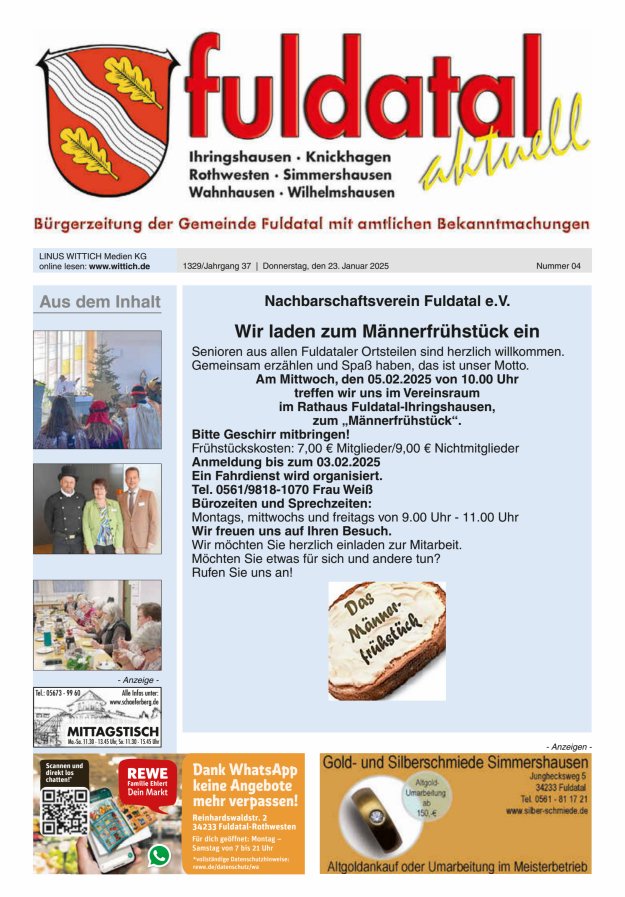 Fuldatal aktuell Titelblatt 04/2025