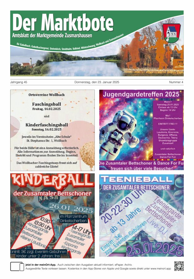 Zusmarshausen - Der Marktbote Titelblatt 04/2025