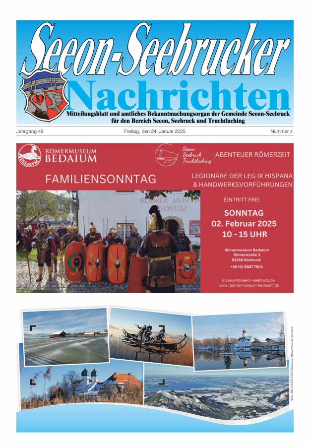 Seeon-Seebrucker Nachrichten Titelblatt 04/2025
