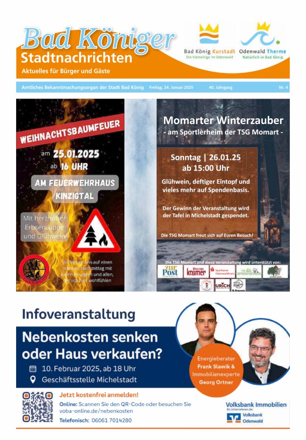 Bad Königer Stadtnachrichten und Badeblatt Titelblatt 04/2025