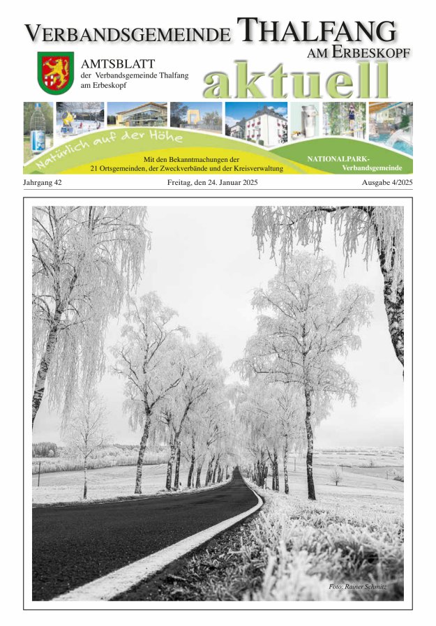 Thalfang aktuell - Amtsblatt VG Thalfang Titelblatt 04/2025