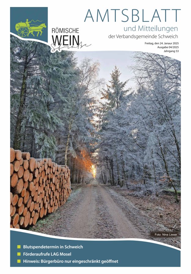 Amtsblatt VG Schweich Titelblatt 04/2025
