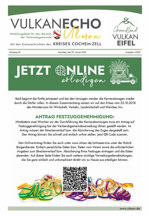 Vulkan Echo VG Ulmen Titelblatt 04/2025