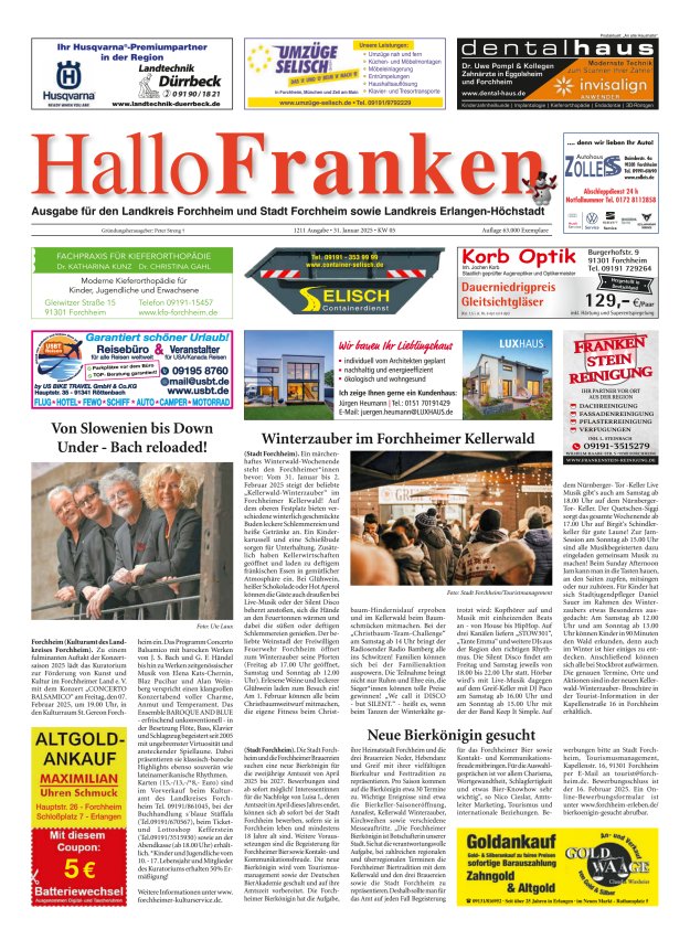 Hallo Franken Titelblatt 1211/2025