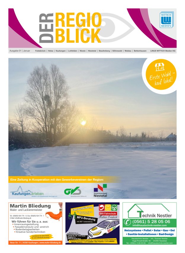 Regioblick Titelblatt 01/2025
