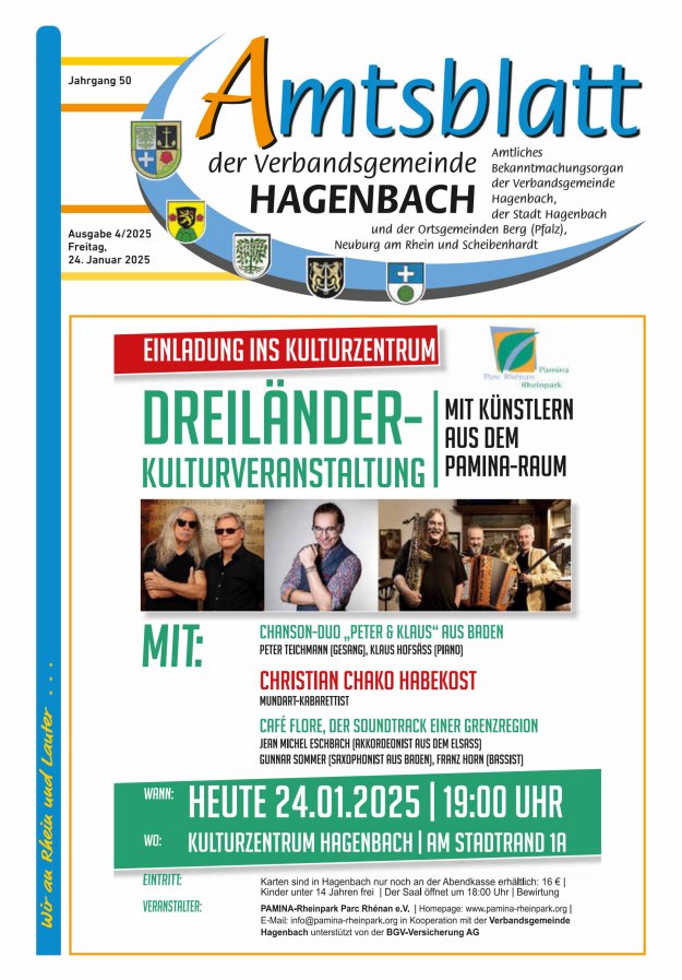 Amtsblatt der VG Hagenbach Titelblatt 04/2025