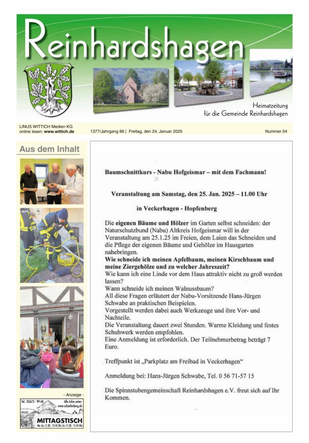 Unser Blättchen Titelblatt 04/2025