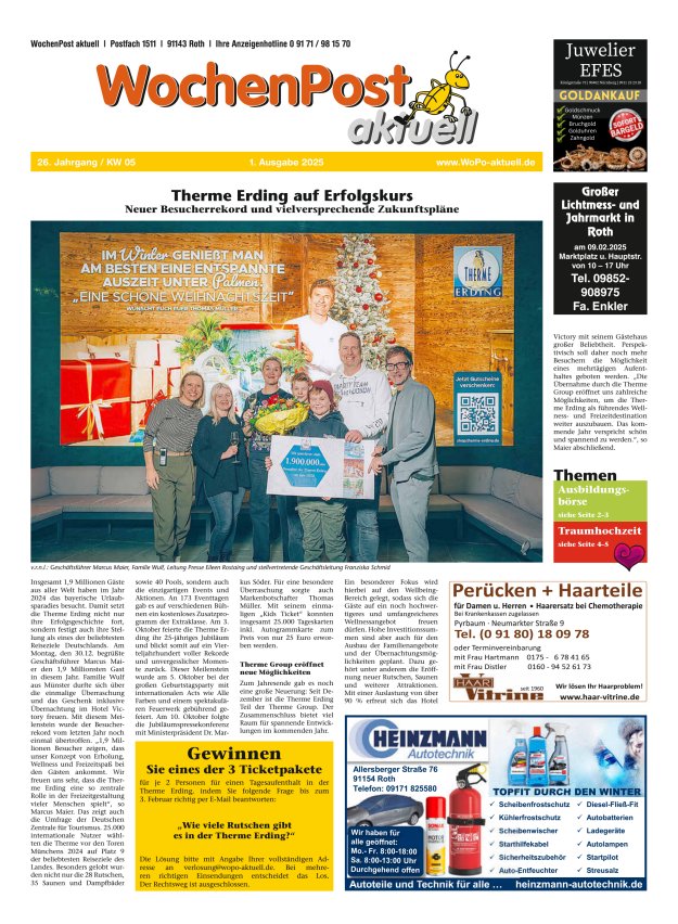 Wochenpost aktuell Titelblatt 01/2025