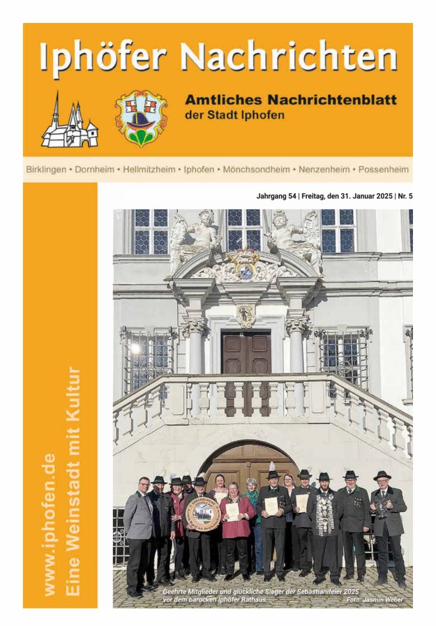 Iphöfer Nachrichten Titelblatt 05/2025