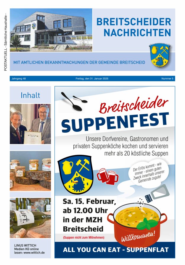 Breitscheider Nachrichten Titelblatt 05/2025