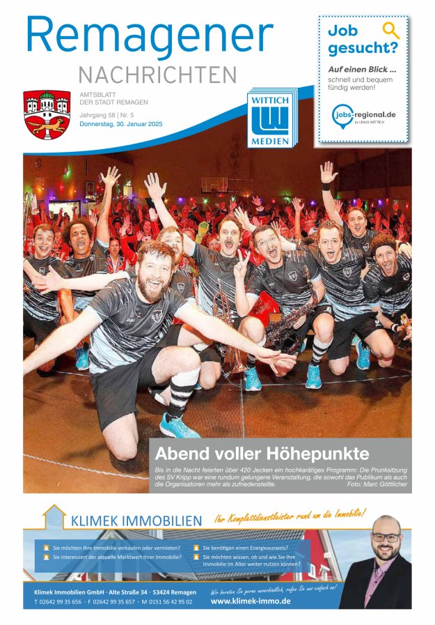 Remagener Nachrichten Titelblatt 05/2025