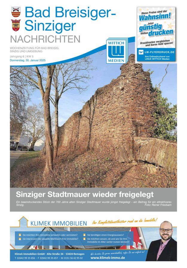 Bad Breisiger-Sinziger Nachrichten Titelblatt 05/2025