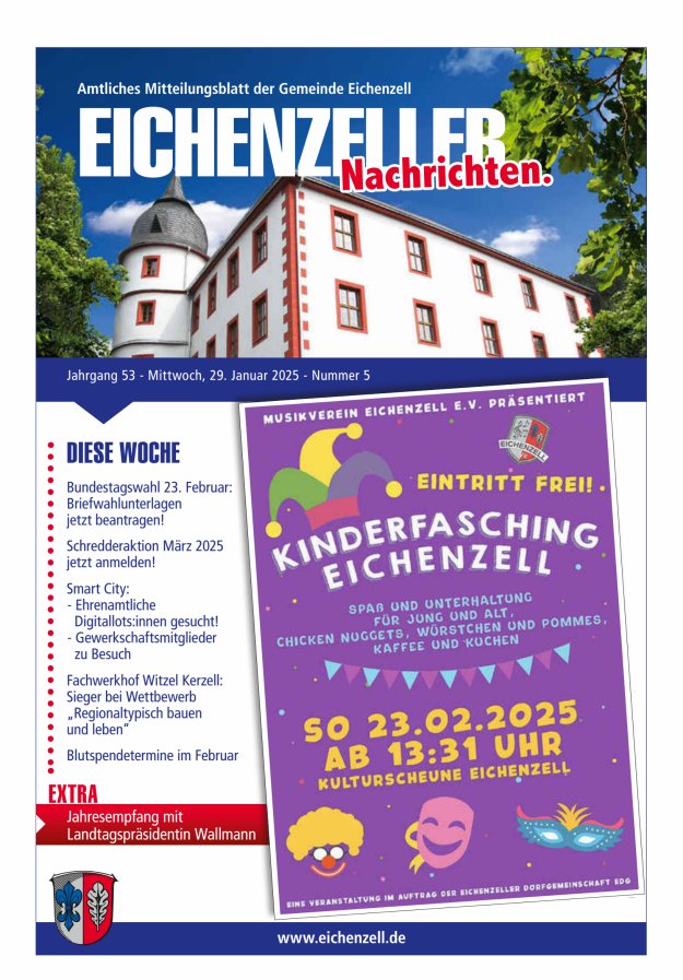 Amtliches Mitteilungsblatt der Gemeinde Eichenzell Titelblatt 05/2025