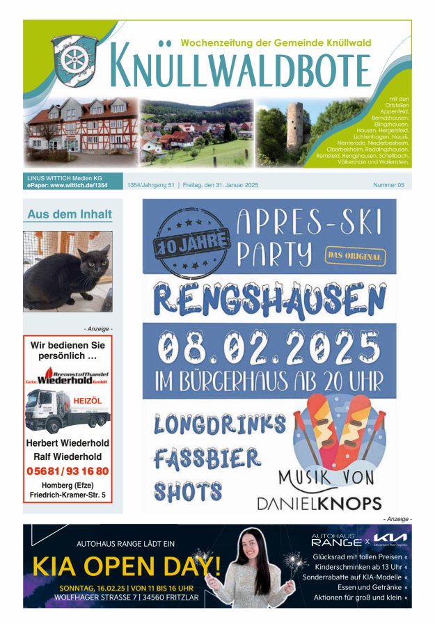 Knüllwaldbote Titelblatt 05/2025