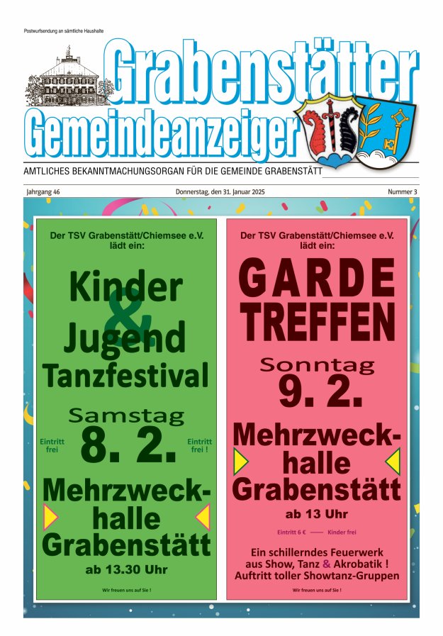 Grabenstätter Gemeindeanzeiger Titelblatt 03/2025