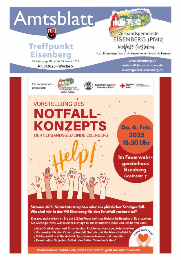 Treffpunkt Eisenberg Titelblatt 05/2025