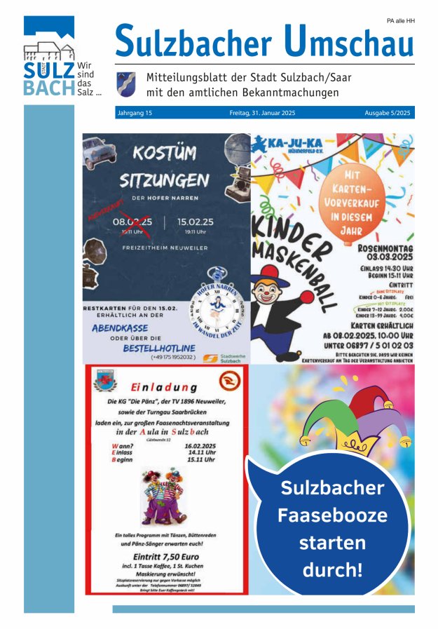 Sulzbacher Umschau Titelblatt 05/2025