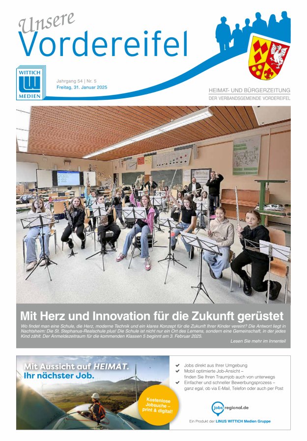 Mitteilungsblatt Vordereifel - Heimat- u Bürgerzeitung der VG Vordereifel Titelblatt 05/2025