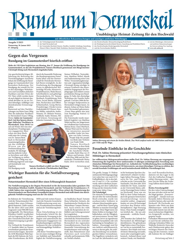 Rund um Hermeskeil Titelblatt 05/2025