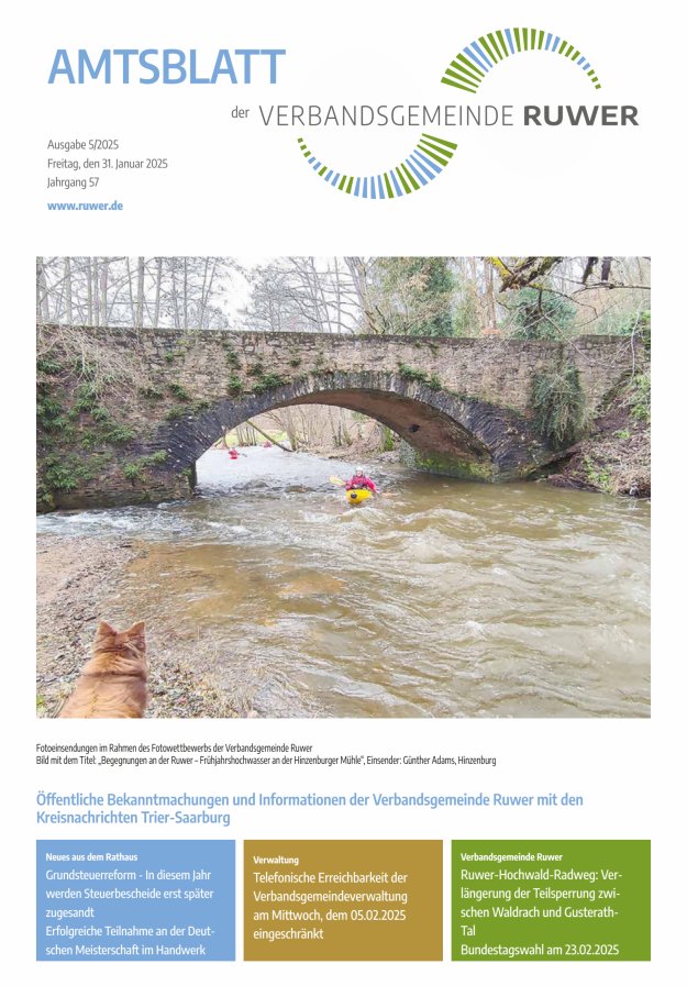 Amtsblatt VG Ruwer Titelblatt 05/2025
