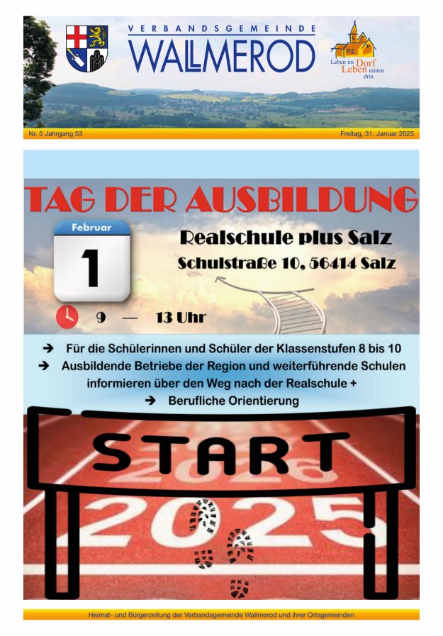 Wir über uns - Verbandsgemeinde Wallmerod Titelblatt 05/2025