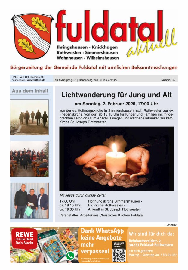 Fuldatal aktuell Titelblatt 05/2025