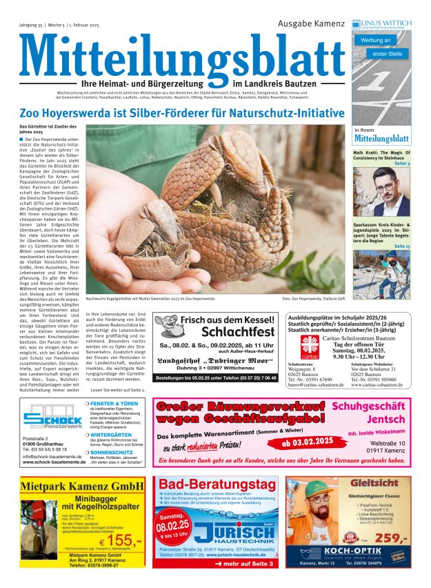 Mitteilungsblatt LK Bautzen Ausgabe Kamenz Titelblatt 04/2025