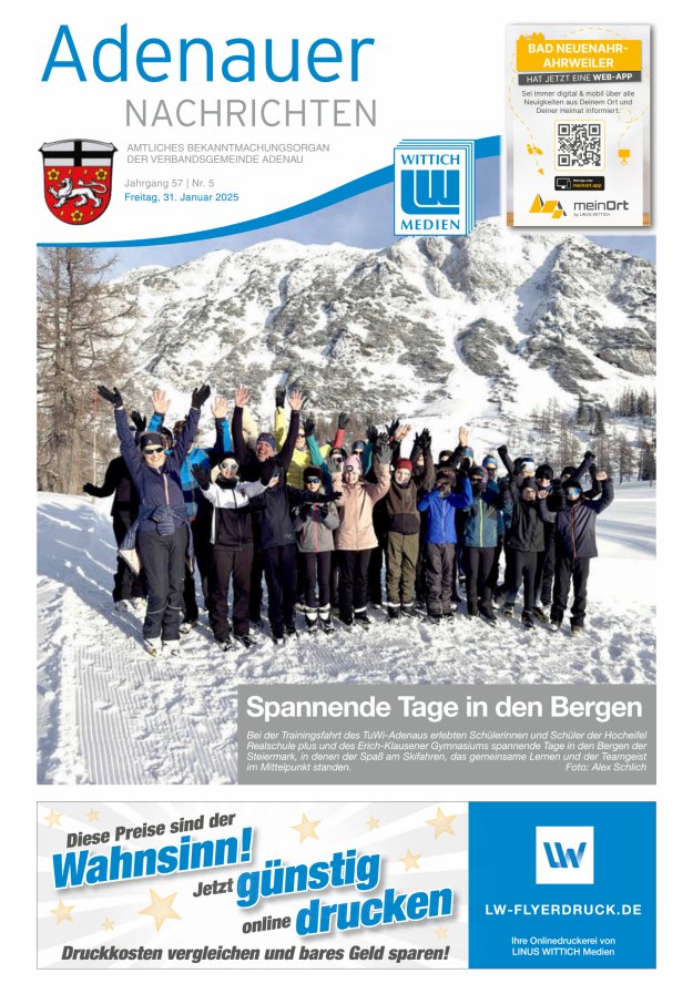 Adenauer Nachrichten Titelblatt 05/2025