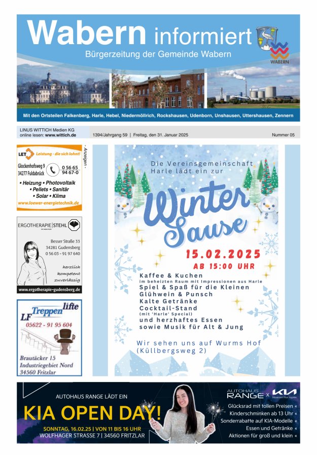 Wabern informiert Titelblatt 05/2025