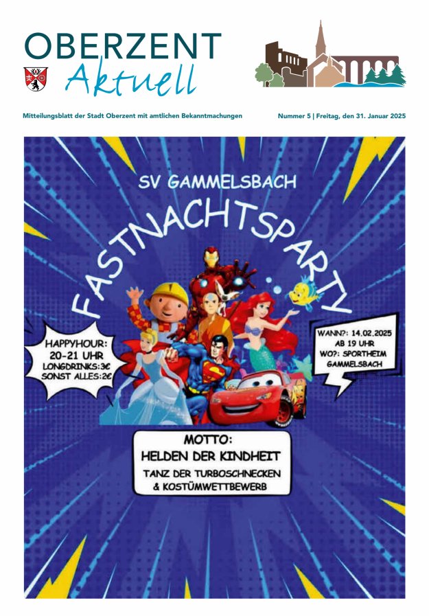 Oberzent aktuell Titelblatt 05/2025