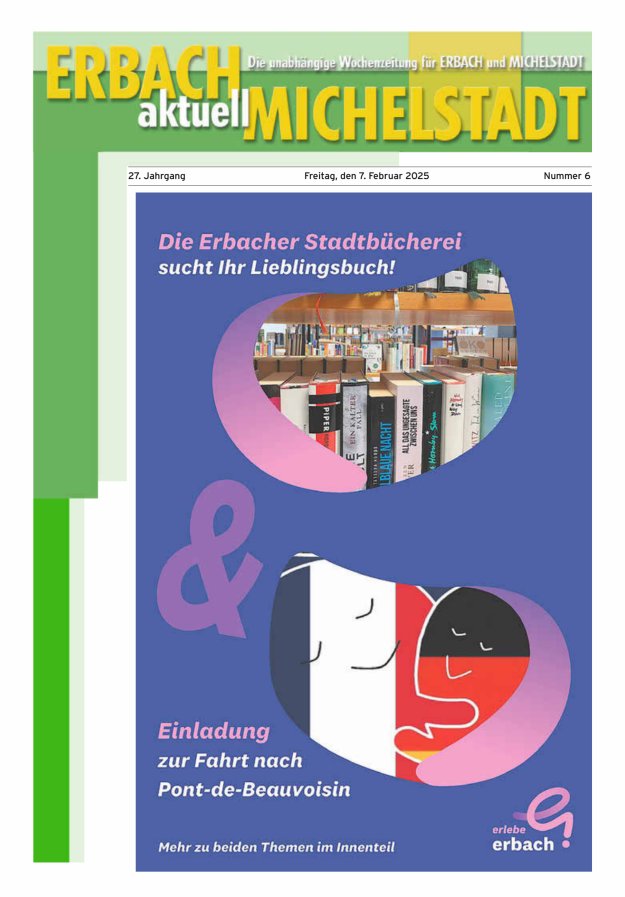 Erbach-Michelstadt aktuell Titelblatt 06/2025