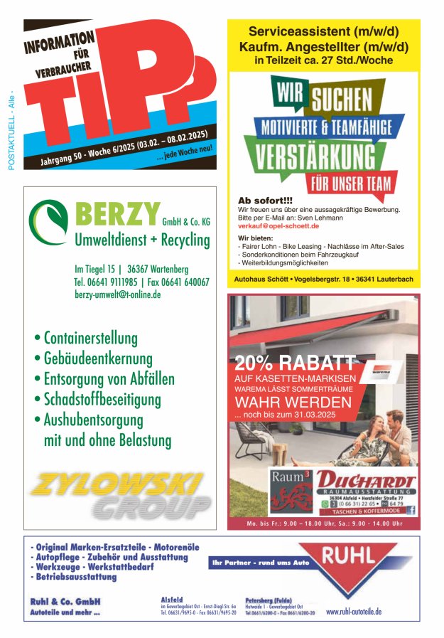 Tipp Vogelsberg Titelblatt 06/2025