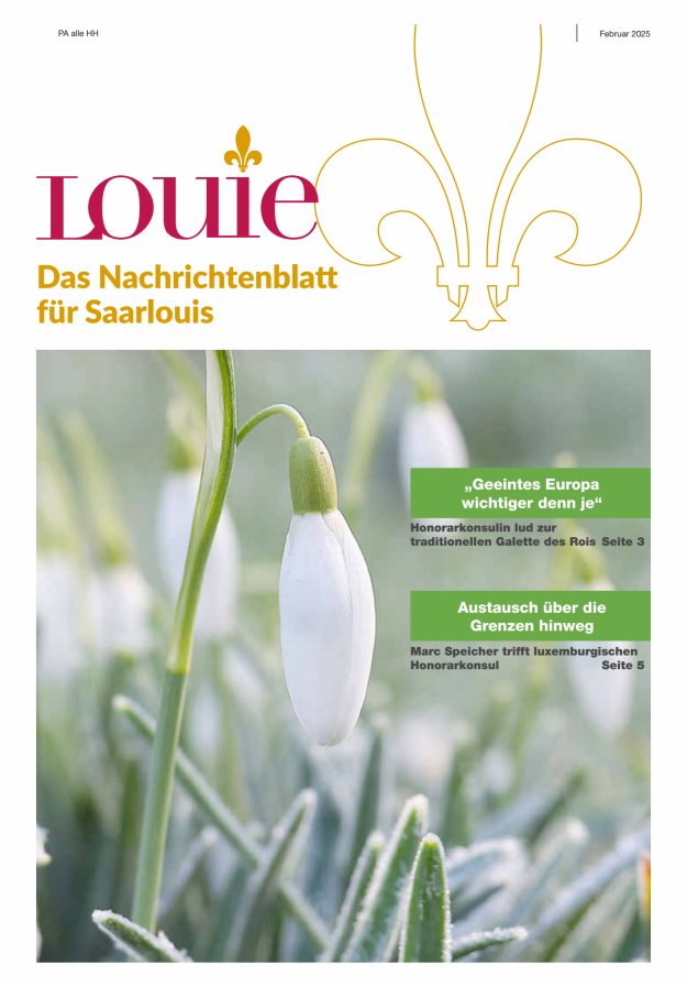 Louie - Nachrichtenblatt für Saarlouis Titelblatt 02/2025