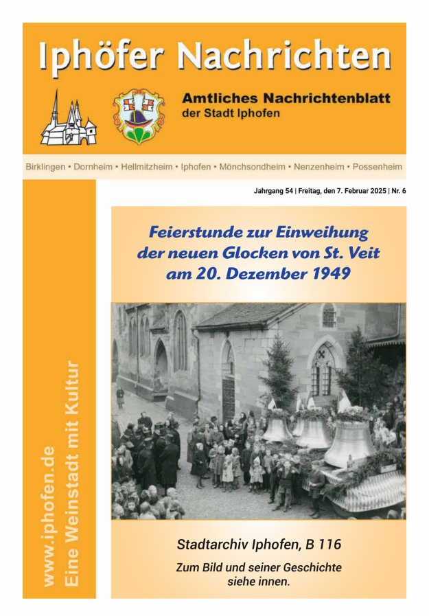 Iphöfer Nachrichten Titelblatt 06/2025